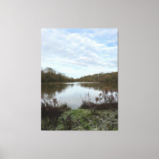 A peacful lake.. canvas print
