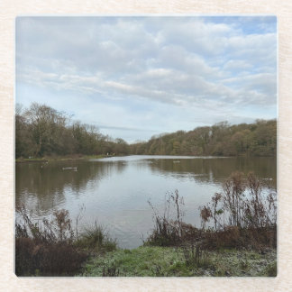 A peacful lake.. glass coaster