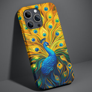 A Peacock And Its Blooming Feathers iPhone 15 Pro Max Case