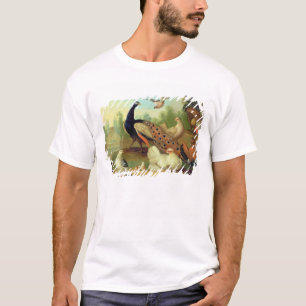 A Peacock, Doves, Chickens and a Jay in a Park T-Shirt