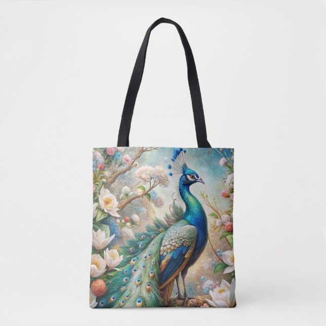 A Peacock Tote Bag (Front)