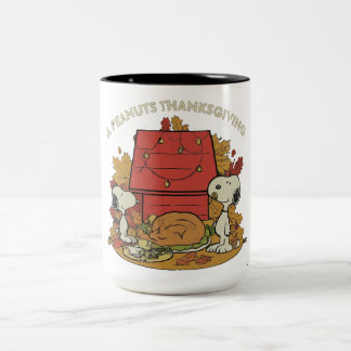 A Peanuts Thanksgiving Two-Tone Coffee Mug