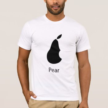 A Pear With A Bite! T-shirt by spreadmaster at Zazzle