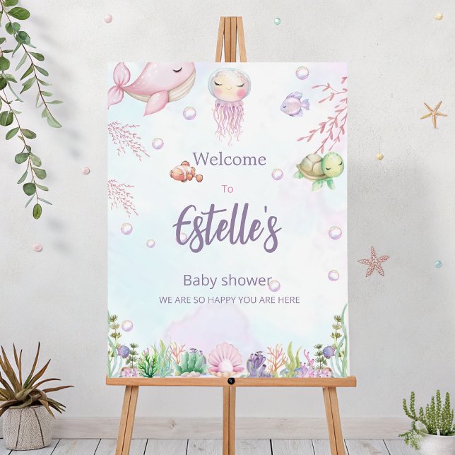 A Pearl Is On the Way – Under the Sea Baby Shower  Foam Board (Creator Uploaded)