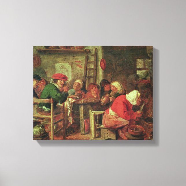 A Peasant Meal Canvas Print (Front)