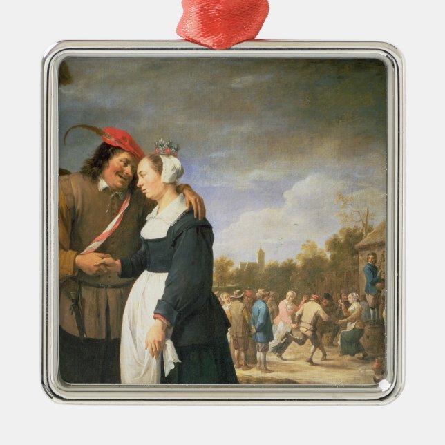 A Peasant Wedding, 1648 Metal Ornament (Front)
