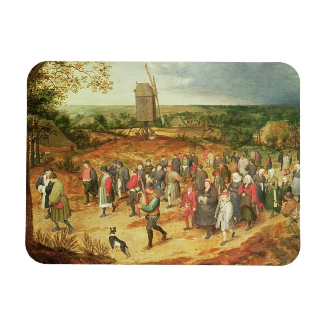 A Peasant Wedding Magnet (Horizontal)