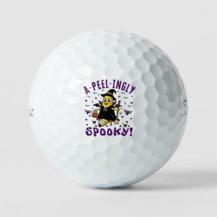 A-peel-ingly Spooky Halloween Banana Design Golf Balls