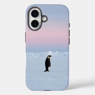 A penguin standing on pristine ice iPhone 16 case