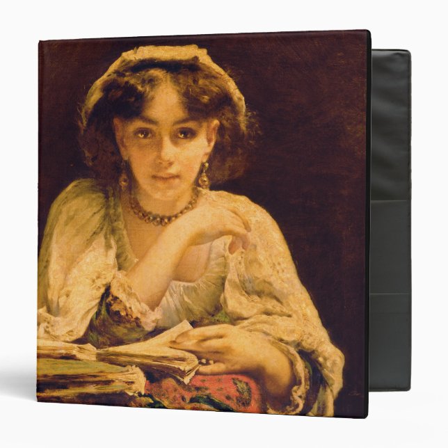 A Pensive Moment 3 Ring Binder (Front/Inside)