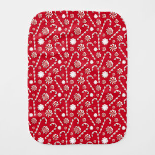 A Peppermint Spice Series Design 1 Baby Burp Cloth