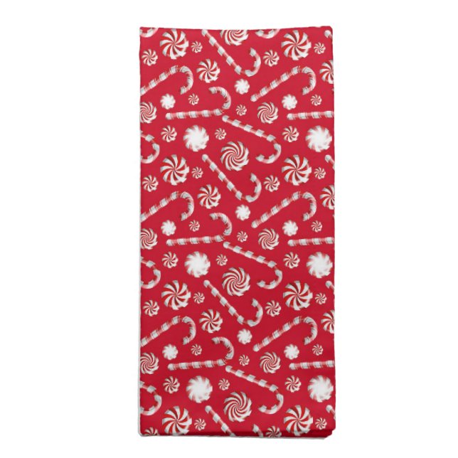 A Peppermint Spice Series Design 1   Cloth Napkin (Folded)
