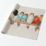 A Perch of Birds, 1880 by Hector Giacomelli Wrapping Paper