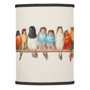 A Perch of Birds by Hector Giacomelli lamp