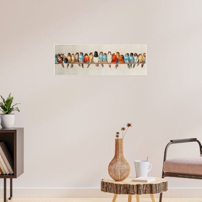 A Perch of Birds Remix Poster (Living Room 3)