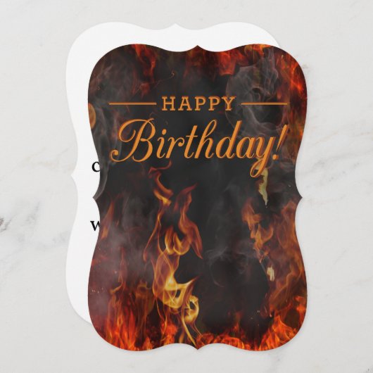 A perfect card for absolutely nothing (Front/Back)