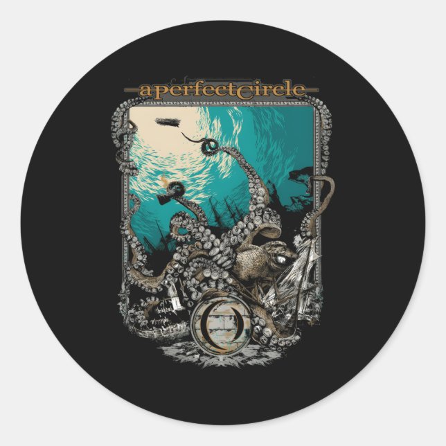 A Perfect Circle Â€“ The Depths Classic Round Sticker (Front)