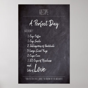 A Perfect Day Recipe Poster