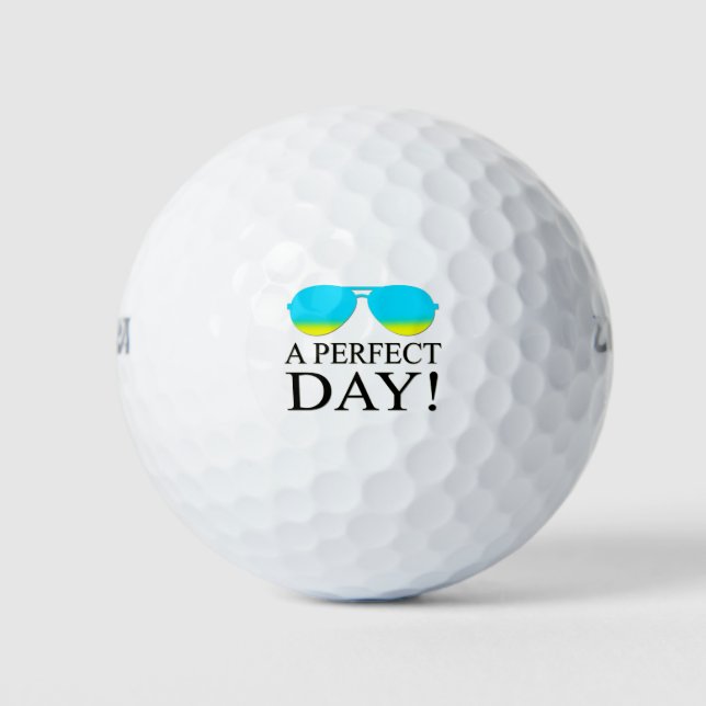 A-PERFECT-DAY-SUNGLASSES GOLF BALLS (Front)