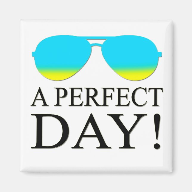A-PERFECT-DAY-SUNGLASSES MAGNET (Front)