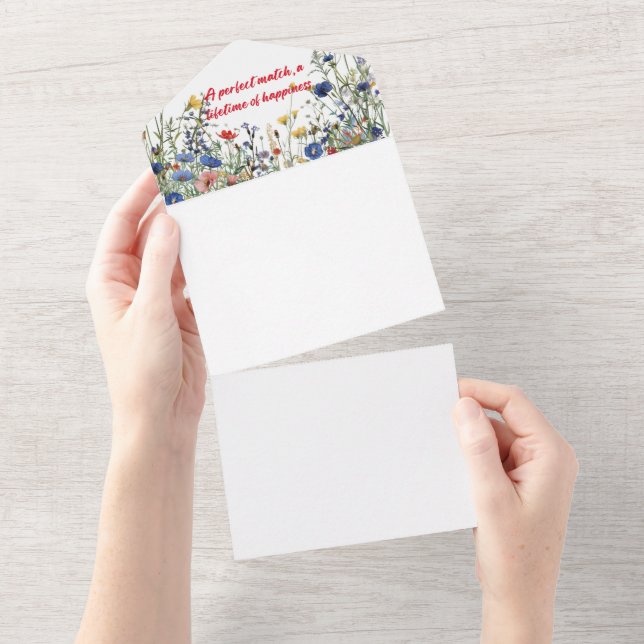 A perfect match, a lifetime of happiness all in one invitation (Tearaway)
