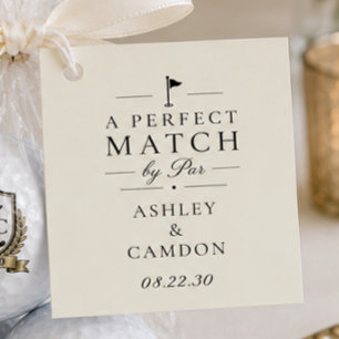 A Perfect Match by Par Wedding Favor Tags