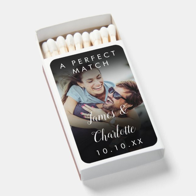 A Perfect Match Photo Script Name Date (Front Open)