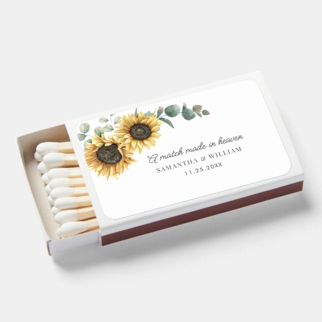 A Perfect Match Sunflower Wedding (Front Open)