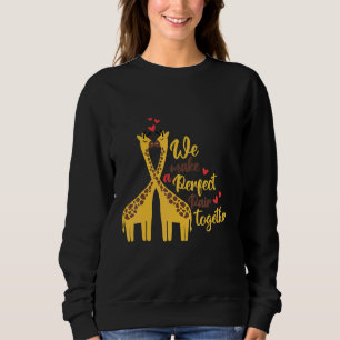 A perfect pair and cute giraffe animal nature sweatshirt