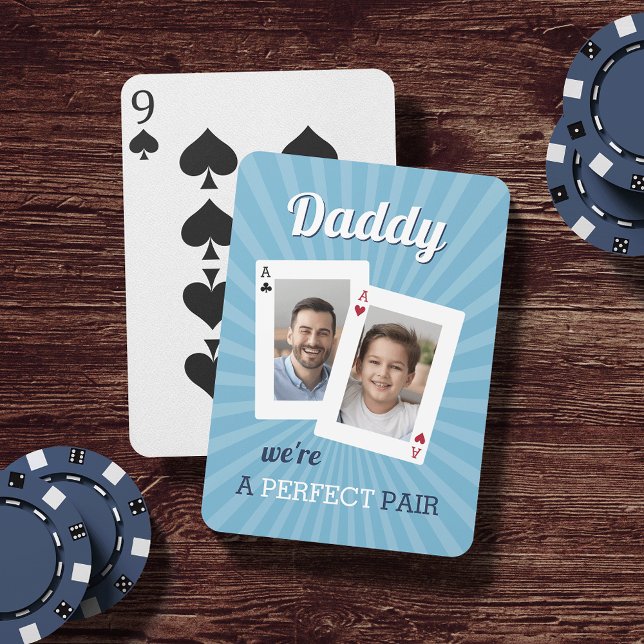 A Perfect Pair | Father & Child Photo Poker Cards (Creator Uploaded)