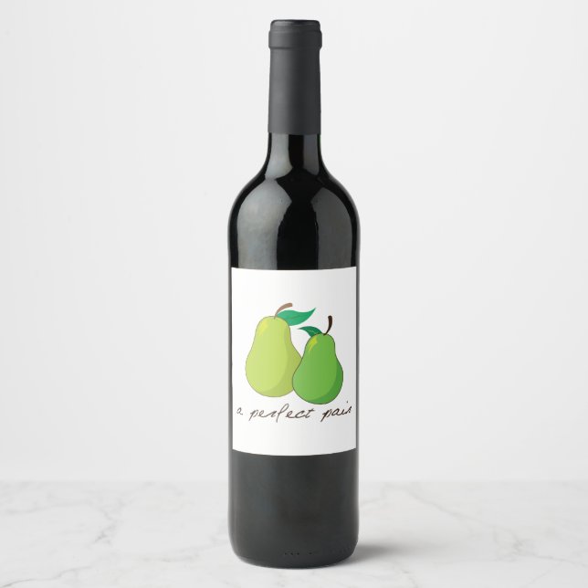 A Perfect Pair Wine Label (Front)