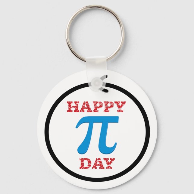 A perfect Pi Day circle Keychain (Front)