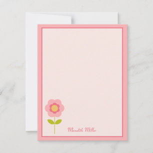 A Perfect Stem Flat Thank You Card