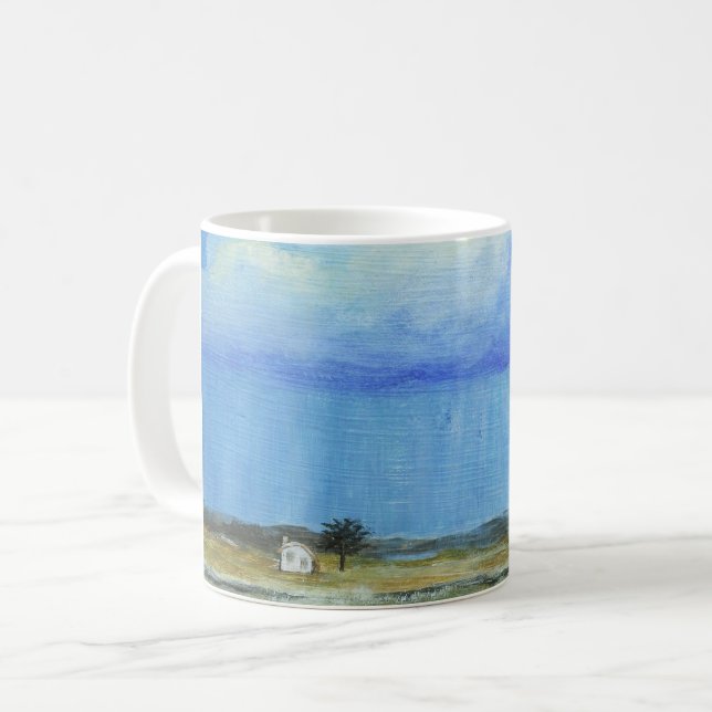 A Perfect Storm Abstract Art Landscape Painting Coffee Mug (Front Left)