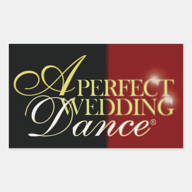 A Perfect Wedding Dance Rectangular Sticker (Front)