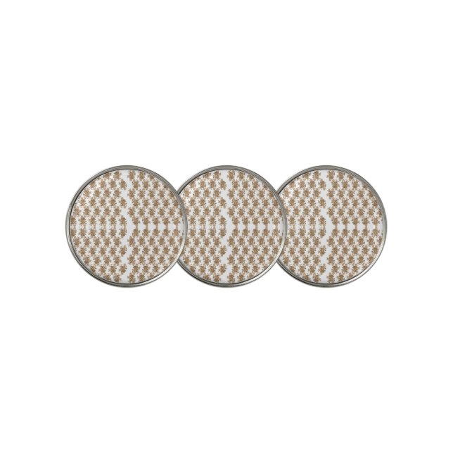 A perfectly symmetrical reflection of a mountain l golf ball marker (3 Up)