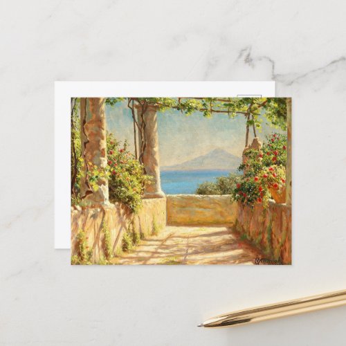 A pergola on Capri Emil Wennerwald  Postcard