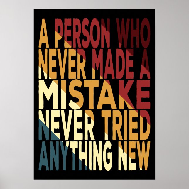 A Person Who Never Made A Mistake Poster (Front)