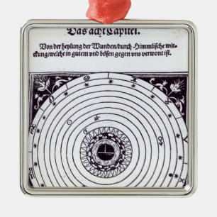 A Personal Astrological Chart Metal Ornament
