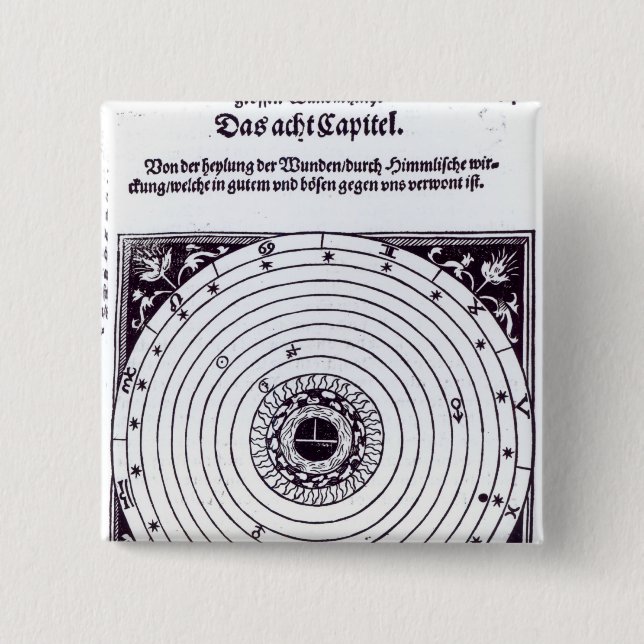A Personal Astrological Chart Pinback Button (Front)