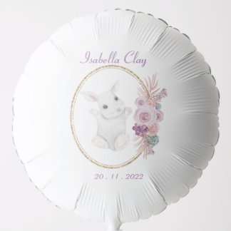 A PERSONALIZED BIRTH ANNOUNCEMENT BALLOON