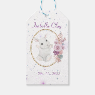 A PERSONALIZED BIRTH ANNOUNCEMENT GIFT TAG