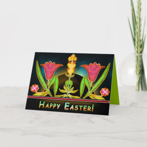 A Personalized Easter Dawn Fantasy Holiday Card