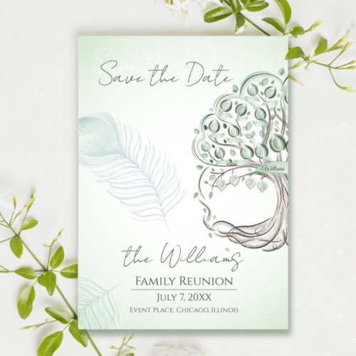 A personalized Family Tree Reunion Invitation
