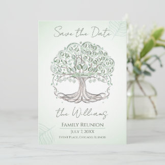 A personalized Family Tree Reunion Invitation