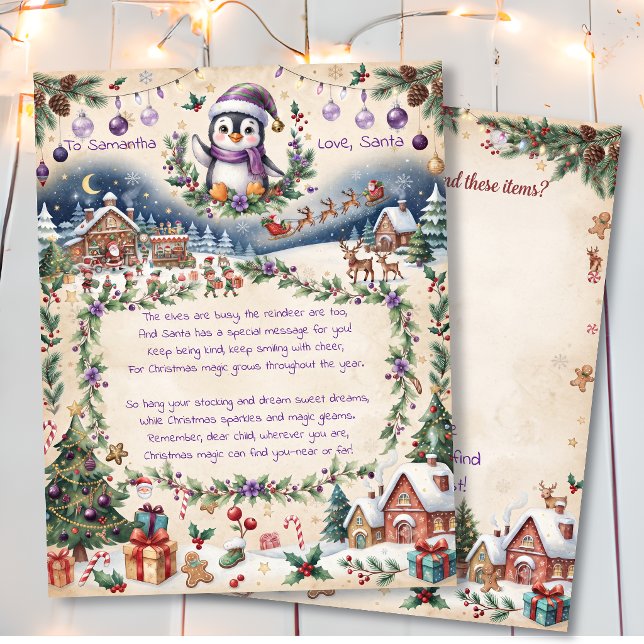 A Personalized Letter from Santa & Hidden Objects  (Creator Uploaded)