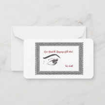 A personalizing beautiful eye Note Card