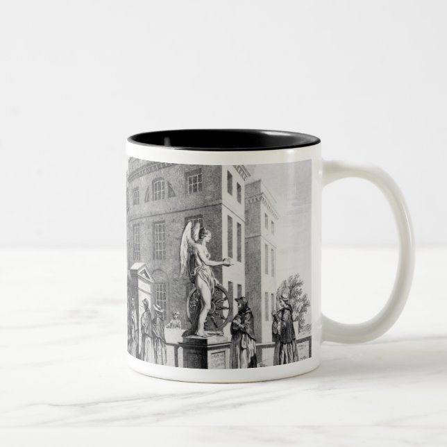A perspective view of the Foundling Hospital Two-Tone Coffee Mug (Right)