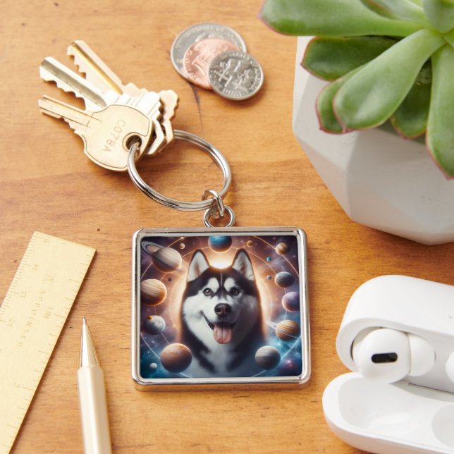 A PET in space Keychain (Desk)