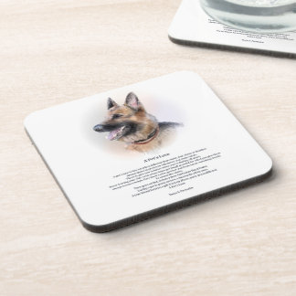 A Pet's Love Poetry Collector Drink Coaster
